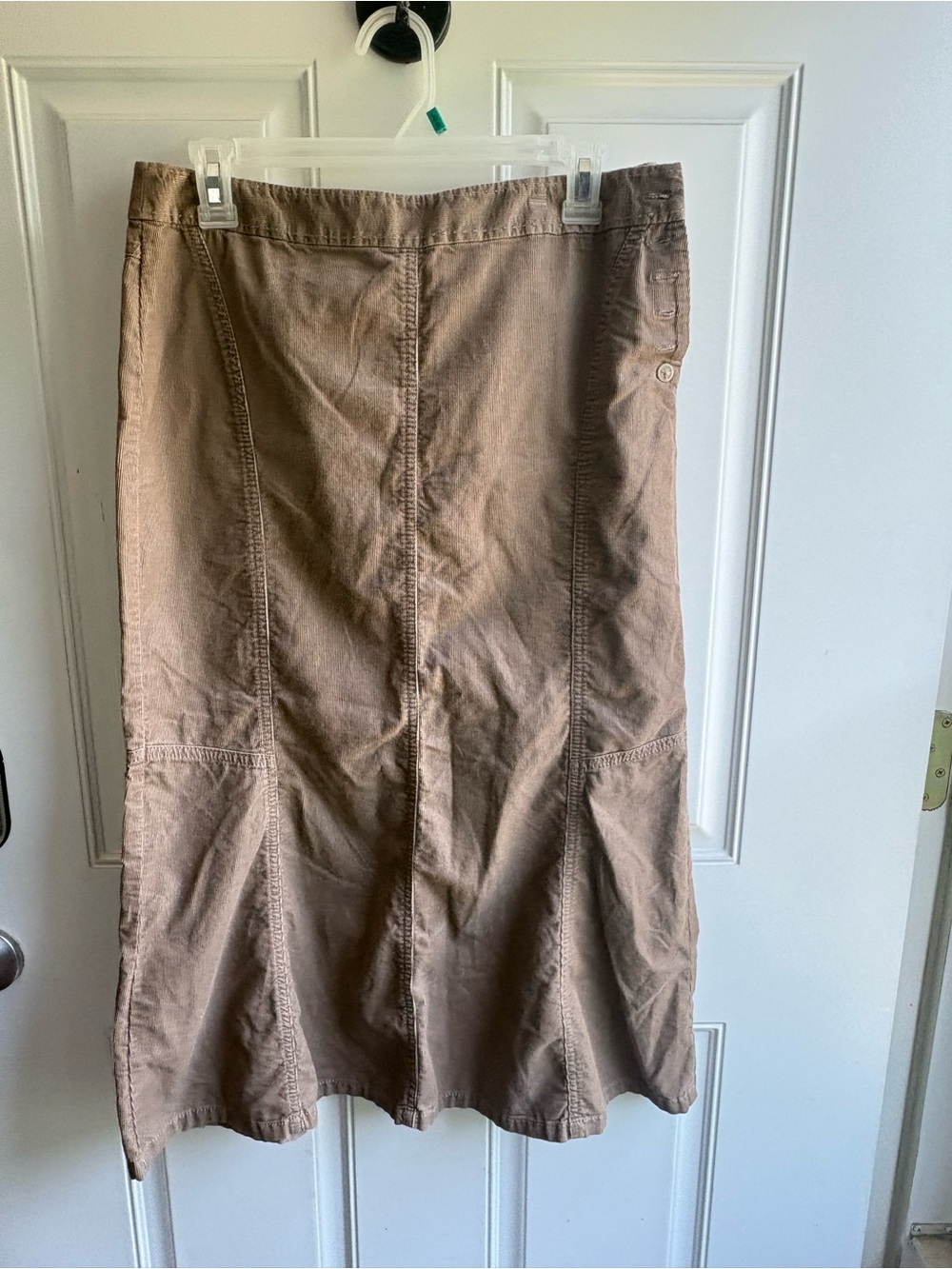 Ann Taylor Tan A-Line Long Skirt